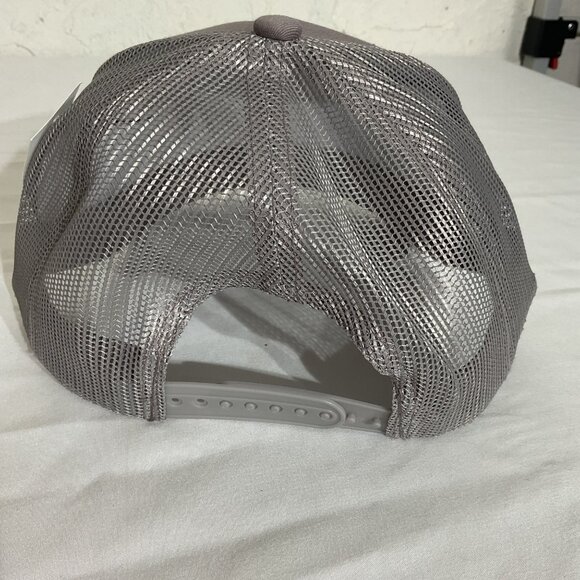 Bass Pro Shops Mesh Trucker Cap Gray Snapback Hat - Picture 4 of 5